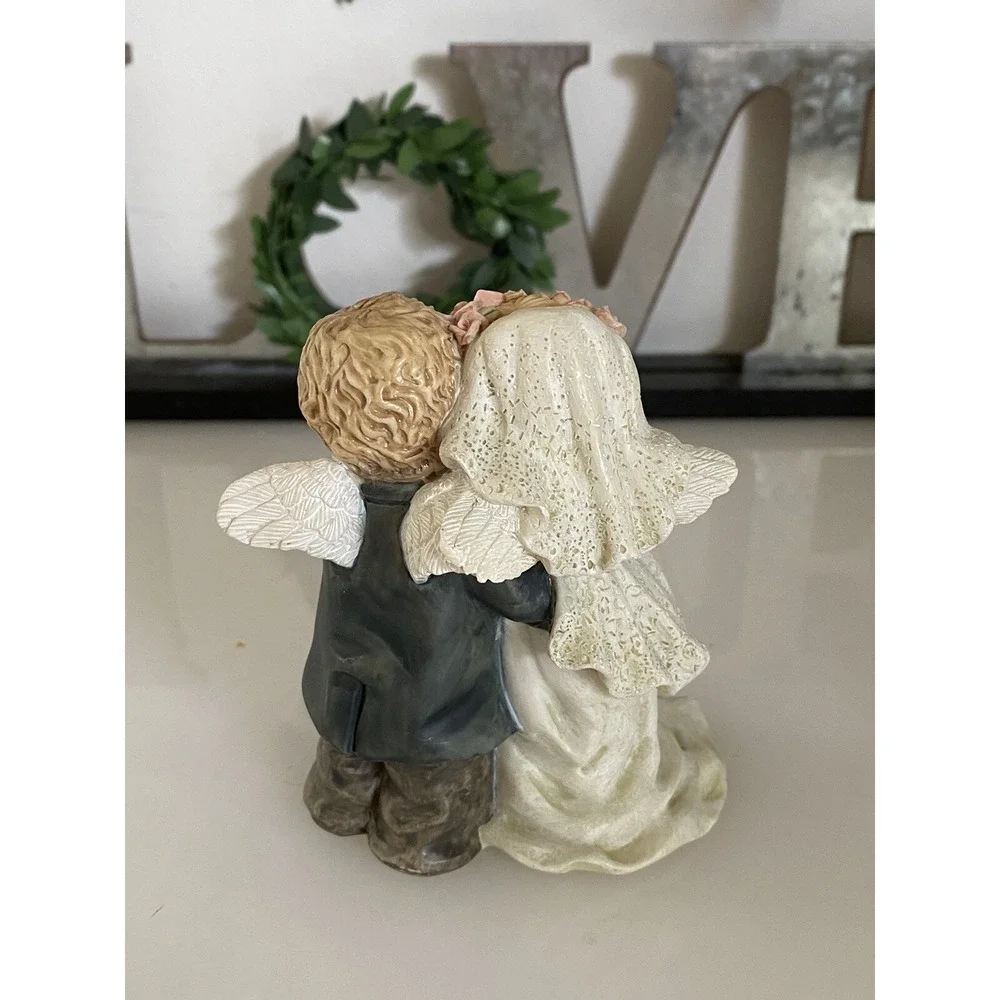 Ganz 95' Wedding‎ Cake Topper Bride & Groom Bless This Marriage Figure G4456 Vtg
